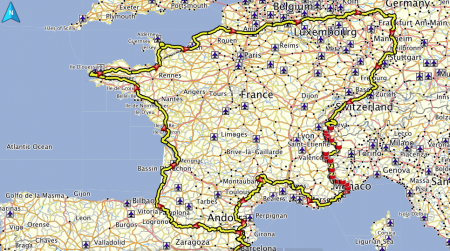 Zwei Wochen rund um Frankreich