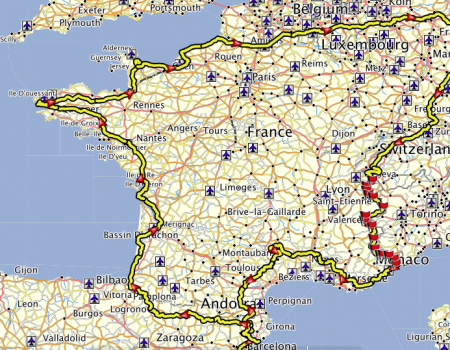 Zwei Wochen rund um Frankreich