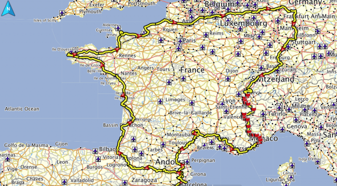 Zwei Wochen rund um Frankreich