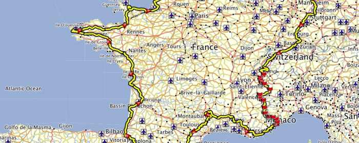 Zwei Wochen rund um Frankreich